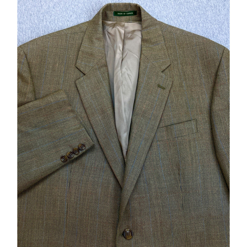 Lauren Ralph Lauren Blazer Men 44L Silk Wool 2-Button Single Breasted Lined - Picture 1 of 11